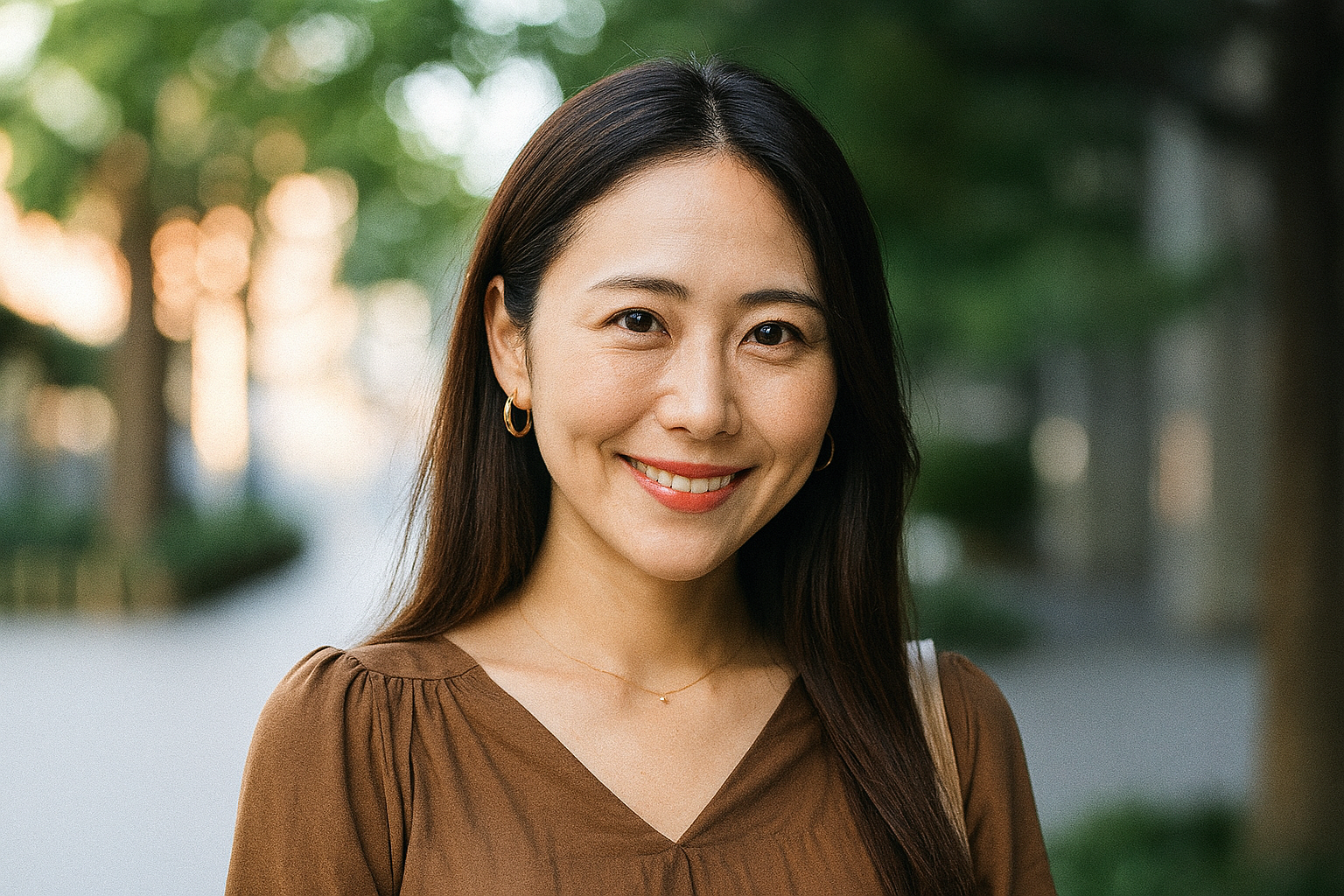 会話が弾んで喜ぶ女性